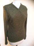 Stoere groene pullover