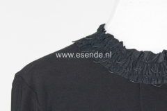 Zwart designer shirt van ritual plainstof