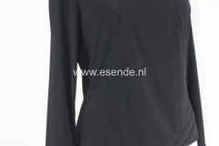 Zwart designer shirt van ritual plainstof