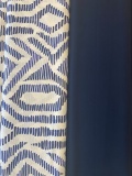 Katoenblauwe grafische print