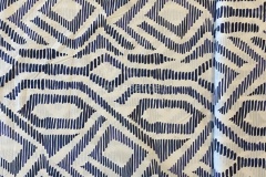 Katoenblauwe grafische print