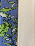 Transparant blauw paars katoen